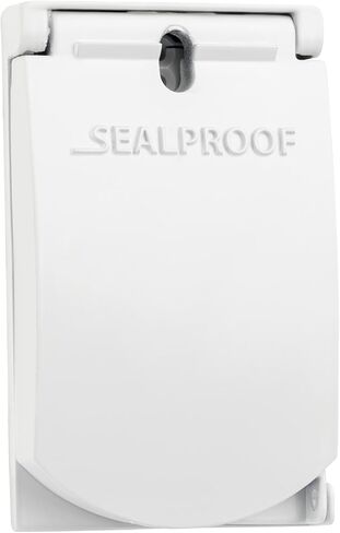 Sealproof 1-Gang Vertical Weatherproof Outdoor Metal Flat Outlet Cover, Single Gang Electrical Power Receptacle Protector, UL Listed, 4-in1, Bronze in Kuwait
