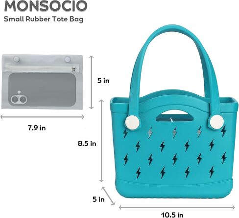 Rubber Beach Tote Bag, Waterproof Modern Design Double Handle, Small Travel Pool Swim EVA Bags in Saudi Arabia