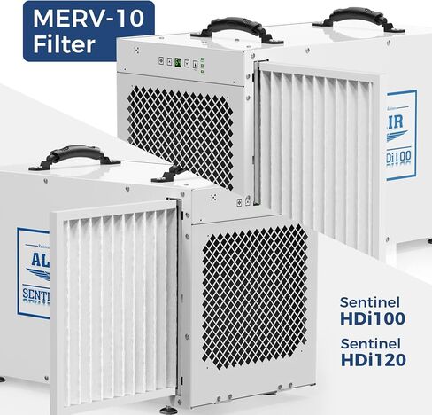 AlorAir 3-Pack MERV-10 مرشح لمزيل الرطوبة للمنزل بأكمله Sentinel HDi100، HDi120 in Kuwait