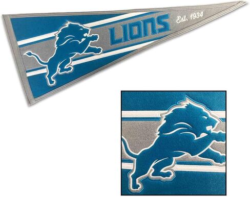 WinCraft Detroit Lions Embroidered and Sewn Pennant in Saudi Arabia