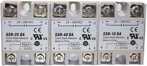1PCS SSR -10DA/ 25DA/ 40DA DC CONTROL AC SSR WHITE Shell Solde Solid Solide Onder in Kuwait