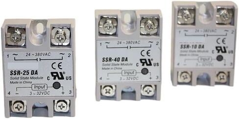 1PCS SSR -10DA/ 25DA/ 40DA DC CONTROL AC SSR WHITE Shell Solde Solid Solide Onder in Kuwait