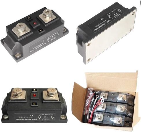 وحدة التبديل الصناعية وحدة التبديل 400A 500A DC/AC/AC/AC 480V SSR القوة العازلة 4000V مرحلة واحدة من المرحلة الصلبة المرحلة (AC إلى AC ، 500A) in Kuwait
