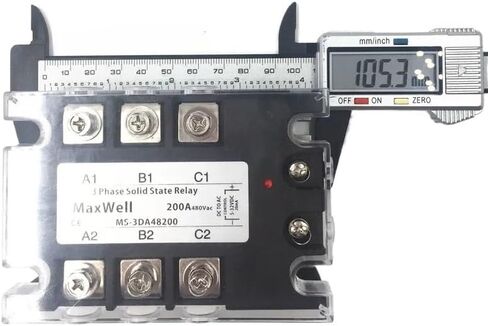 TSR-200DA SSR-200DA ثلاث مرحلة من المرحلة الصلبة ترحيل DC 5-32V التحكم في الإدخال AC 90 ~ 480V تحميل 200A 3 مرحلة SSR Power DA48200 in Kuwait
