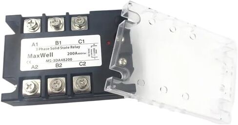 TSR-200DA SSR-200DA ثلاث مرحلة من المرحلة الصلبة ترحيل DC 5-32V التحكم في الإدخال AC 90 ~ 480V تحميل 200A 3 مرحلة SSR Power DA48200 in Kuwait