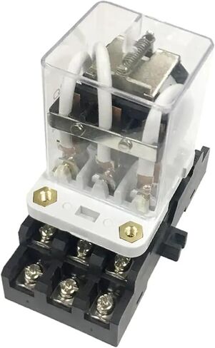 1PC JQX-38F 24VDC/240V ترحيل R40A Power Relay مع قاعدة المقبس (DC 24V) in Saudi Arabia