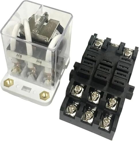 1PC JQX-38F 24VDC/240V ترحيل R40A Power Relay مع قاعدة المقبس (DC 24V) in Saudi Arabia