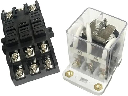 1PC JQX-38F 24VDC/240V ترحيل R40A Power Relay مع قاعدة المقبس (DC 24V) in Saudi Arabia
