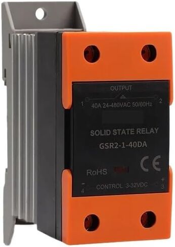 GSR2-1 Solid State Relay SSR DIN السكك الحديدية أحادية المرحلة مع بالوعة الحرارية 10A-120A DC Control AC DC Control Control AC (DC to DC ، GSR2-1-25A) in Saudi Arabia