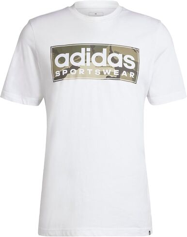 adidas Men's Camouflage Linear Graphic T-Shirt in Saudi Arabia