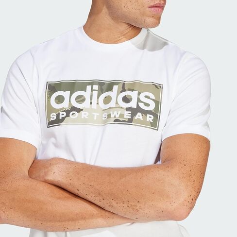 adidas Men's Camouflage Linear Graphic T-Shirt in Saudi Arabia