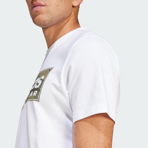 adidas Men's Camouflage Linear Graphic T-Shirt in Saudi Arabia