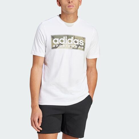 adidas Men's Camouflage Linear Graphic T-Shirt in Saudi Arabia