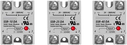 Single Phase Solid State Relay SSR-40DA SSR-25DA SSR-10DA DC to AC 3-32VDC Input 24-380VAC Output Solid State Relay(SSR-25DA) in Saudi Arabia