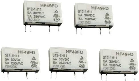 5 قطع 12VDC 250VAC 5A 4 TERMINAL NO HF49FD 012-1H11 RELAY in Saudi Arabia