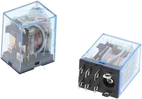 10Pcs LY2NJ HH62P HHC68A-2Z Electronic Micro Mini Electromagnetic Relay 10A 8PIN Coil DPDT AC/DC12v 24v 36v 48v 110v 220v 380v(AC 24V) in Saudi Arabia