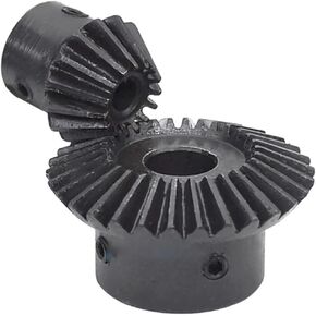 1pcs 1: 2 التروس المبللة 45# الصلب 1.5m 15 أسنان 30 أسنان تجويف 5/6/8/10/12/12/15 مم 90 درجة حرارة زاوية الصلب (6 مم ، 15 أسنان) in Kuwait