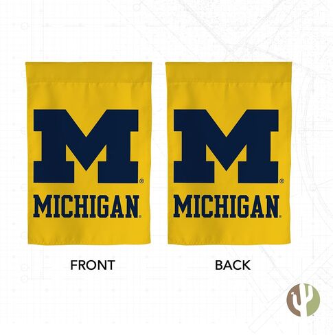 Desert Cactus University of Michigan UM Garden Flag – 19 x 12 inch Michigan Wolverines Banner, For Outdoor Display and Events (Design L) in Saudi Arabia