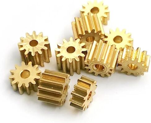 7mm 12 Teeth Copper Gears 0.5M 12T Pinion Height 3/5/ 8/ 10mm Motor Shaft Hole 2/1.5/2.02/2.5/2.3/3.17mm 122A 122B 123A(122.5A Height 3mm) in Saudi Arabia