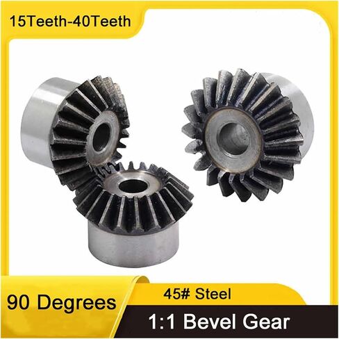 1PCS ثقب العملية 2.5M 32 34 35 36 38 40TETH 1: 1 تروس شطبة 45# ترس الصلب 90 درجة بزاوية التروس (2.5MOD 35 أسنان) in Saudi Arabia