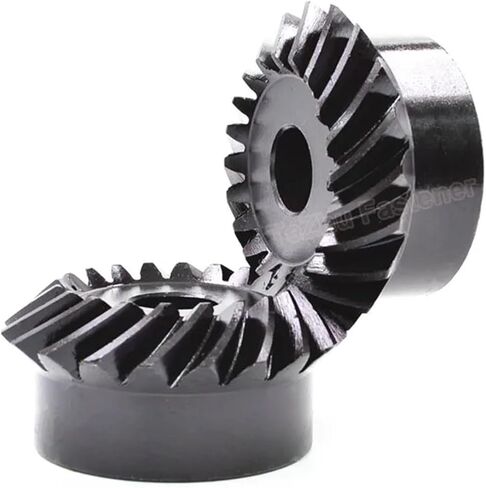 1:1 Spiral Bevel Gear Set 1.5M 20 25 30 Teeth Keyway Bore 12/14/15/16mm 45# Steel Left-Hand and Right-Hand Helical Gear(12mm (Keyway 4),1.5M 25Teeth) in Saudi Arabia