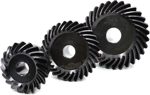 1:1 Spiral Bevel Gear Set 1.5M 20 25 30 Teeth Keyway Bore 12/14/15/16mm 45# Steel Left-Hand and Right-Hand Helical Gear(12mm (Keyway 4),1.5M 25Teeth) in Saudi Arabia