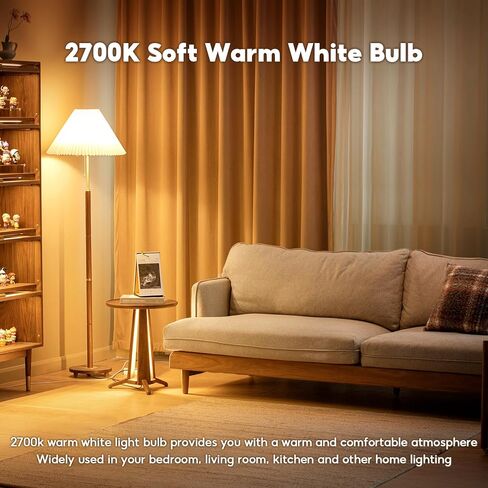 60 واط مكافئ المصابيح LED LED ، 2700K ناعمة دافئة دافئة ، 9W 800 لومينات E26 لمبة قاعدة متوسطة ، غير قابلة للضرب ، 4 عبوة in Kuwait