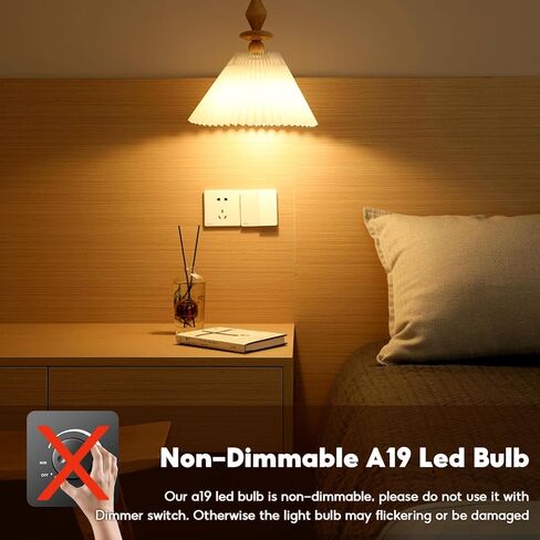 60 واط مكافئ المصابيح LED LED ، 2700K ناعمة دافئة دافئة ، 9W 800 لومينات E26 لمبة قاعدة متوسطة ، غير قابلة للضرب ، 4 عبوة in Kuwait
