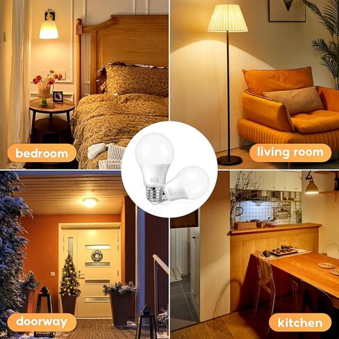 60 واط مكافئ المصابيح LED LED ، 2700K ناعمة دافئة دافئة ، 9W 800 لومينات E26 لمبة قاعدة متوسطة ، غير قابلة للضرب ، 4 عبوة in Kuwait