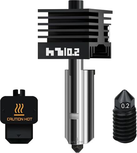 2Pcs Bamboo H2D/H2S/H2C/P2S Hotend with 0.4MM Hardened Steel Nozzle,High Speed ​​Precision and Direct Replacement Extruder Print Head for Bambu Lab H2/P2S 3D Printer Accessories in Kuwait