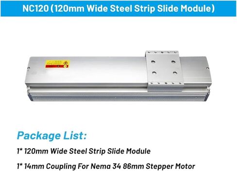120mm Wide X-Y Z Linear Rail Stage Clean Room Sliding Table 120kg Load Heavy Duty Ball Screw Actuator SFU1605/1610 2*HGR15(600mm SFU1605) in Saudi Arabia