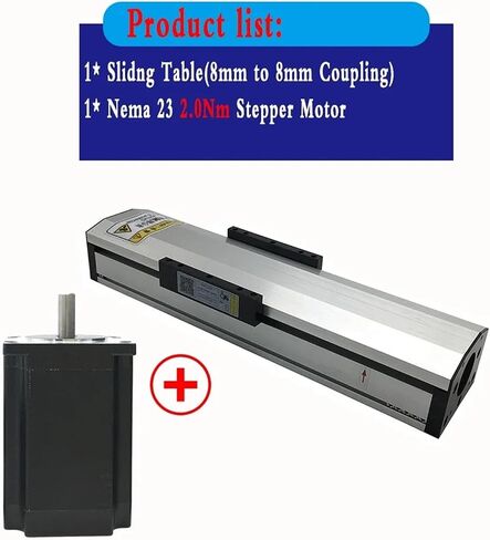 Fully Enclosed Module 90mm Sliding Table 100~1000mm 4*MGN12C 1605/1610 Linear Rail Nema23 Stepper Motor Kit(57mm Motor Bracket,SFU1605-100MM) in Saudi Arabia