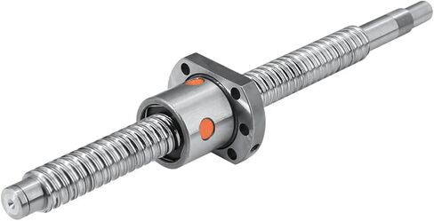 RM2505 Ballscrew SFU2505 200-2550 مم 25 مم برغي الكرة C7 مع 2505 2510 شفة واحدة/مزدوجة الجوز BK/BF20 (SFU2505 الجوز الفردي ، 1250 مم) in Saudi Arabia