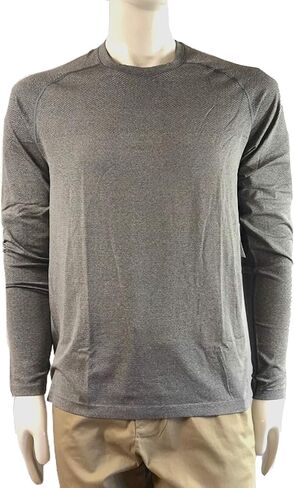 Lululemon Metal Vent Tech LS - أسود/أبيض in Kuwait