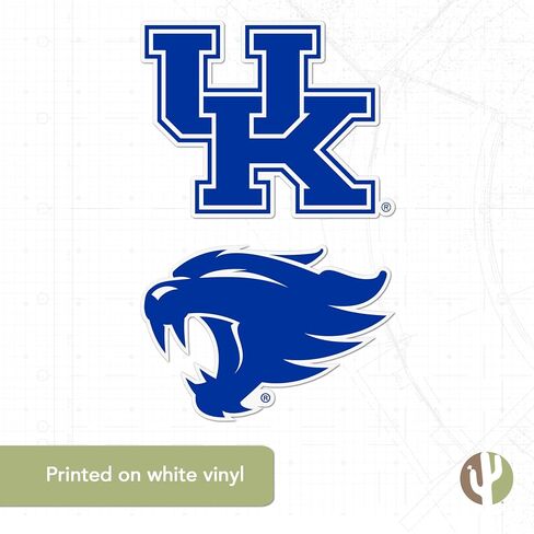 Desert Cactus University of Kentucky Sticker Wildcats UK Big Blue Vinyl Secal Lacal Bottop Bottle Carbook ( in Saudi Arabia