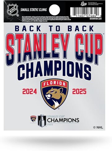 RICO Industries NHL Hockey Florida Panthers تعود إلى الأبطال 2025 متشبثًا صغيرًا ثابتًا in Kuwait