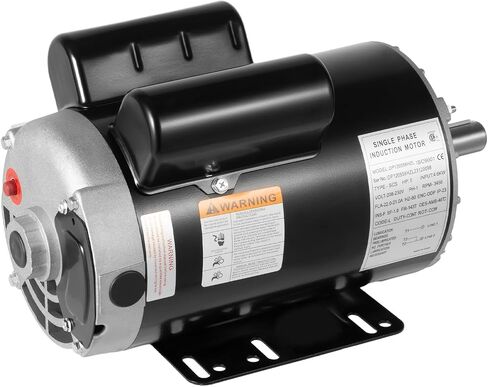 5 HP, 3450 RPM, 208-230 Volt, 60hz, Compressor Electric Motor 7/8" Shaft, 143/5T Frame, Single Phase Air Compressor Motor in Saudi Arabia