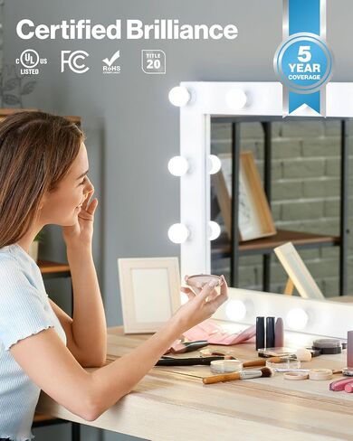 Sunco 12 Pack G25 LED Light Bulbs, Globe Vanity Lights for Bathroom High Output, 1000 LM, 11W (100W Equivalent), 5000K Daylight, Dimmable, E26 Base, Round Frosted Decorative Bulb UL. in Kuwait
