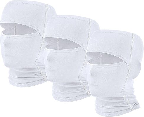 Eurzom 3 Pcs Open Top Balaclava Face Masks Ski Masks Empty Top Full Face Cover Windproof Wicking Summer UV Protection in Saudi Arabia