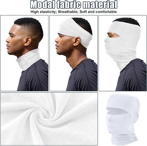 Eurzom 3 Pcs Open Top Balaclava Face Masks Ski Masks Empty Top Full Face Cover Windproof Wicking Summer UV Protection in Saudi Arabia