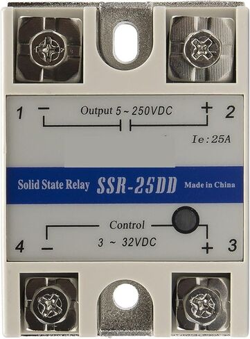 SSR-25DD المرحلة الفردية DC إلى DC 25A 250VDC Solid State Relay 25DD SSR in Saudi Arabia