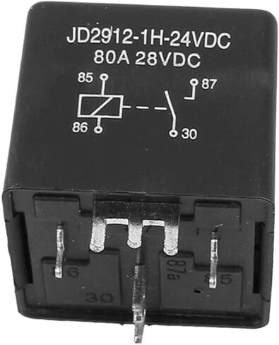 DC 12V 24V Coil 80A 4 Pins SPST Vehicle Car Security Power Relay 5pcs(DC12V) in Saudi Arabia