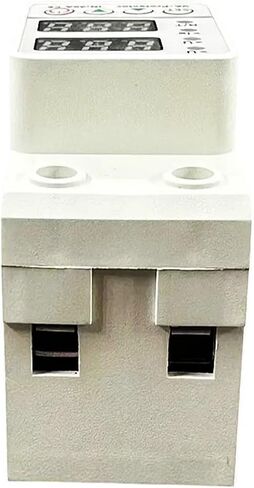 40A 63A 80A DIN RAIN DANEW DIANTALE DISTLAY قابلة للتعديل على التيار الجهد وتحت جهاز حماية الجهد 220V 230V ترحيل واقي (63A) in Saudi Arabia