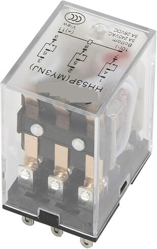 10pcs/lot hh53pl electromagnetic relay مع مؤشر LED HH53P My3 Series AC 220V 110V DC 24V 12V HH53P-L MY3NJ (24VDC) in Saudi Arabia