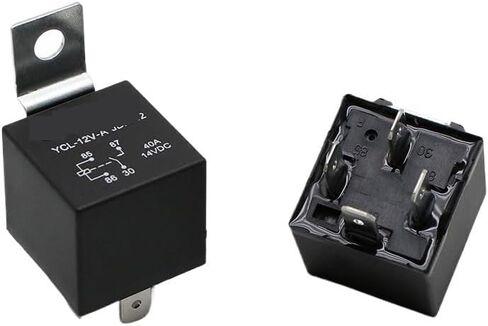 4 5 Pin 4P 5P 40A Waterproof Car Relay Long Life Automotive Relays Normally Open DC 12V/24V Relay for Head Light Air Conditioner(4P 12V 40A) in Saudi Arabia