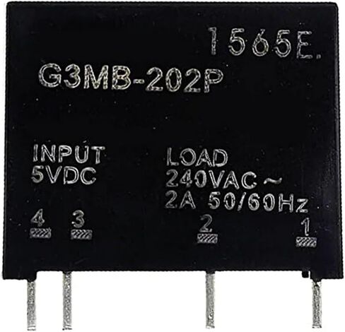5pcs وحدة الترحيل G3MB-202P G3MB 202P DC-AC PCB SSR في 5V DC OUT 240V AC 2A MODULE RELAY SALD SALD (12V) in Saudi Arabia