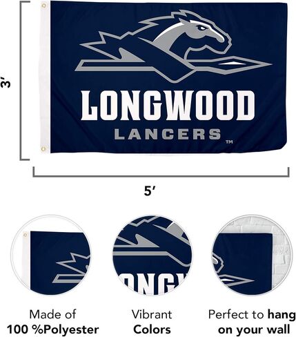 Desert Cactus Longwood University Lu Flag - 3 × 5 أقدام لافتة Lancers ، نسيج متين داخلي/خارجي ، تصميم البوليستر بنسبة 100 ٪ (النمط 1) in Kuwait
