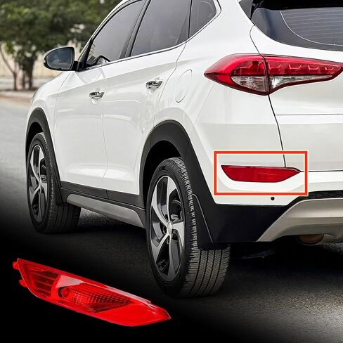 استبدال ضوء العاكس الخلفي الأيمن لصالح Hyundai Tucson TL 2015 2016 2017 2018 Stop Brake Light Light Fog Last Lax Assories in Kuwait