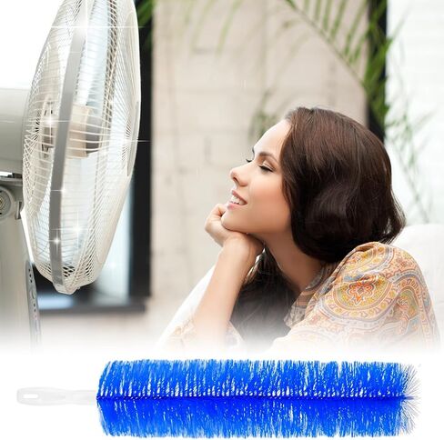 فرشاة تنظيف المروحة 2PCS ، 15.7 × 4 بانحني ، مروحة فرشاة ، وفرشاة ، وفرشاة تنظيف قابلة لإعادة الاستخدام لمحبي الجدول المحمولة لتنظيف المروحة in Kuwait