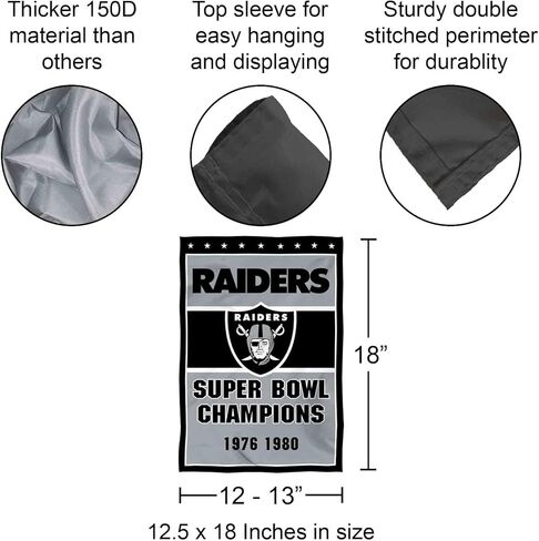 لاس فيجاس رايدرز 2 Time Super Bowl Champions Double -Side Garden Flag in Kuwait